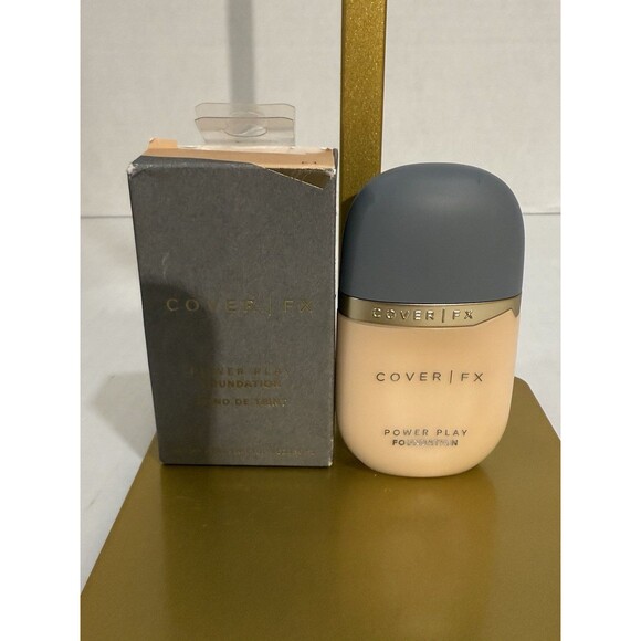 Cover FX Power Play Foundation 1.01oz. Fair to Light F1 W/Neutral Undertone $44 - Picture 1 of 10